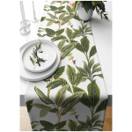 Runner 40*140 cm Tropical patterned suede woven