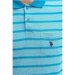Men's Regular Petrol Polo Neck T-Shirt - Image 2