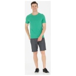 Men's Regular Green Basic Crew Neck T-Shirt - Image 2