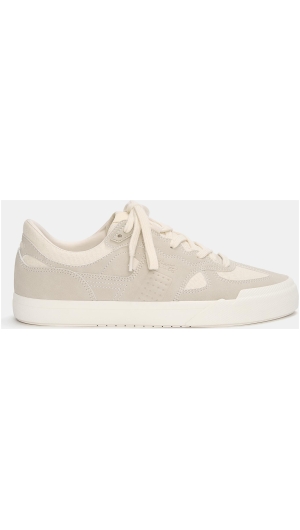 Multi-piece canvas sneakers
