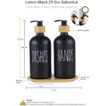 Perotti Lotion Black 2-Piece Liquid Soap Dispenser - Image 3