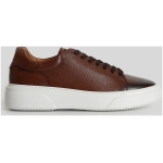 Lufian Tommy Men's Leather Sneaker Shoes Brown