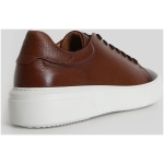 Lufian Tommy Men's Leather Sneaker Shoes Brown - Image 3