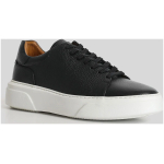 Lufian Men's Leather Sneaker Shoes Black