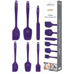 Drongo Heat Resistant Fireproof Nonstick Silicone Spatula Set 6 Pieces Purple - Image 2