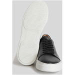 Lufian Men's Leather Sneaker Shoes Black - Image 4
