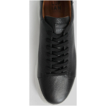 Lufian Men's Leather Sneaker Shoes Black - Image 5
