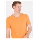 Men’s Regular Orange Basic Crew Neck T-Shirt