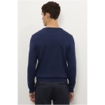 Men's Slim Indigo Sweater - Image 4