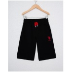 boys standart  black Knitted Shorts