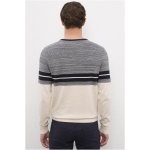 Men's Slim Cream Sweater - Image 4
