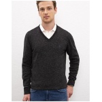 Men's Slim Black Sweater
