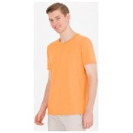 Men’s Regular Orange Basic Crew Neck T-Shirt - Image 3