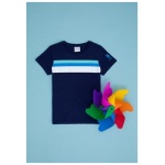 boy's standart Navy Blue Crew Neck T-Shirt