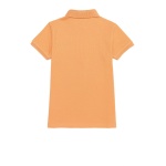 Girl's Standard Orange Basic Polo Neck T-Shirt - Image 3