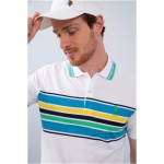 Men's slim Apple Green Polo Neck T-Shirt - Image 4