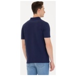 Men's Regular Navy Blue Polo  T-Shirt - Image 2