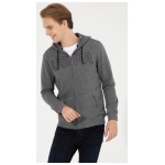 Men's Regular Anthracite Melange Sweatshirt - Image 4