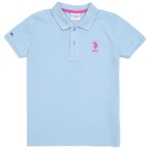 Boy's Standard Light Blue Polo Neck T-Shirt