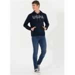 Men's Standard Navy Blue Basic Sweatshirt - Image 2