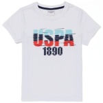 boy's White Crew Neck T-Shirt