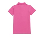 Girl’s Standard pink Basic Polo Neck T-Shirt - Image 2