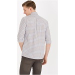 Men's Slim Blue Checkered Shirt - Image 5