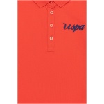 Girl's Standard red Basic Polo Neck T-Shirt - Image 2
