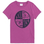 boy's Standard Violet Crew Neck T-Shirt