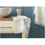 Adorn Cottony Fringed Hand Towel 30x40 cm Ecru