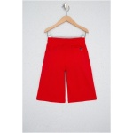 Kids Red Knitted Shorts - Image 2
