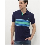 Erkek Slim Lacivert Polo Yaka T-Shirt