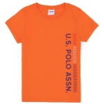 boy's Standard Orange Crew Neck T-Shirt
