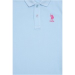 Boy's Standard Light Blue Polo Neck T-Shirt - Image 3