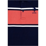 Boy's Standard Navy Blue Polo Neck T-Shirt - Image 3