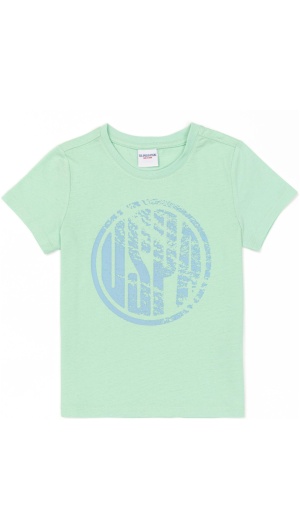 Girl's Standard Mint Basic Crew Neck T-Shirt