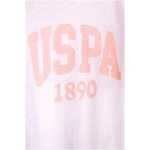 Girl's Standard white Basic Polo Neck T-Shirt - Image 3