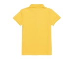 Girl's Standard yellow Basic Polo Neck T-Shirt - Image 2