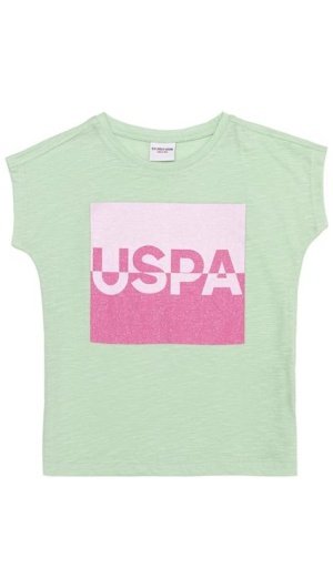 Girl's Standard Mint Basic Crew Neck T-Shirt