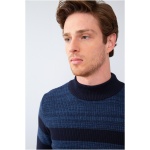 Men's Standard Navy Blue Sweater - Image 2