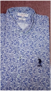 Men's Slim Blue Shirt - Image 5