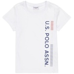 boy's Standard White Crew Neck T-Shirt