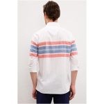 Men's Regular White Shirt Long Sleeve - Image 4