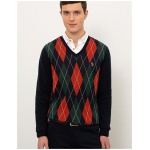 Men's Slim Navy Blue Sweater