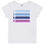 Girl's standart White Basic Crew Neck T-Shirt