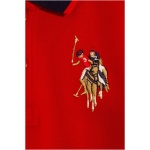Boy's Standard Red Polo Neck T-Shirt - Image 3