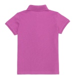 Girl's Standard purple Basic Polo Neck T-Shirt - Image 2