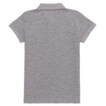 Boy's Standard Gray Melange Polo Neck T-Shirt - Image 2