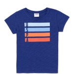 Girl's A-Form Fit Blue T-Shirt Basic
