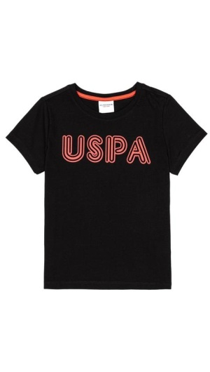 Girl's Standard Light black T-Shirt